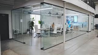 Office Upgrade with Crystalia CGS-Series Frameless Glass Partitions