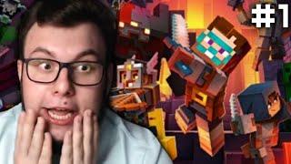 НЕРКИН ПЕРВЫЙ РАЗ ИГРАЕТ В  MINECRAFT DUNGEONS #1