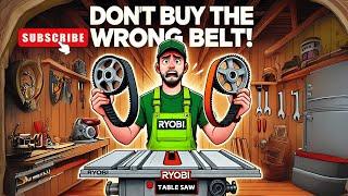 How to Replace the Drive Belt on a Ryobi BT3000/BT3100 Table Saw (Avoid Cheap Belts!)