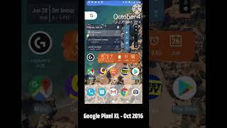 Google Pixel 1 XL homescreen