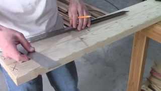 How to layout wall studs 16" on center o.c. Wood Frame