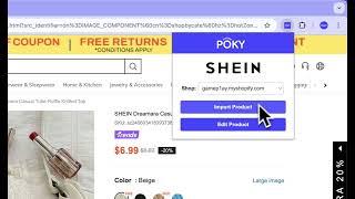 How to Import Products from Shein to Shopify Store Using POKY | Fast & Easy