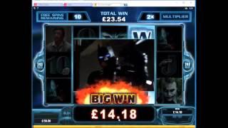 Dark Knight Slot Free Spins Round Big Win - Microgaming