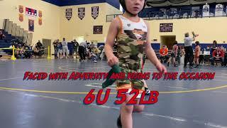 Youth Wrestling 6U 52lbs Dawson Fighting Off His Back