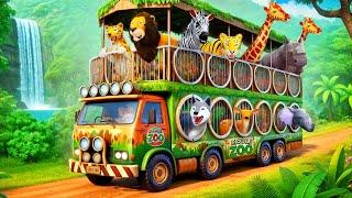 ZOO Truck | Wild Animals Transport Truck Mission   | Farm Friends Save the Day!