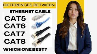 differences between Cat5, Cat6, Cat7, and Cat8 Ethernet cables