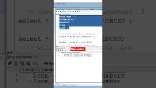 how to create sequence in oracle