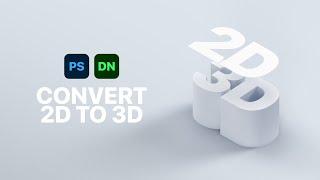 How to Convert 2D to 3D with Photoshop & Dimension