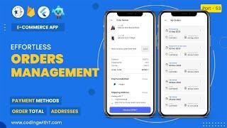 Flutter Order Management | Flutter eCommerce App Order Page