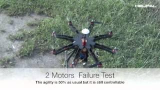 Motor Failure Test for Storm Drone 8 Octocopter - Helipal.com