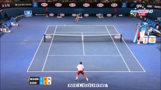 Novak Djokovic Vs stanislas Wawrinka Australian Open 2014 HIGHLIGHTS QF FULL HD PART 1