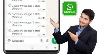 Come leggere i messaggi eliminati su Whatsapp (recupero chat)Leggi i messaggi eliminati su Whatsapp