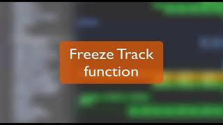 How to Save CPU in Logic Pro X with the Freeze Track function.