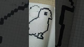 How to make a pigeon in pixel art #funny #meme #tutorial#pigeon#pixelart