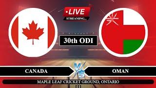 Live: CAN vs Oman 30th ODI Live | CWC League Live Score | Canada vs Oman Live