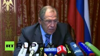 Сергей Лавров: Когда по ту сторону границы идет война, осторожность не помешает. 18.08.2014.