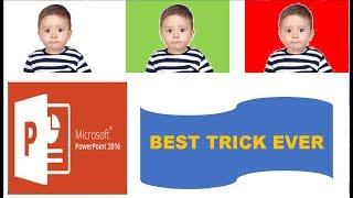 How to Change Picture Background Color In MS Powerpoint  2016 (Best Trick Ever)