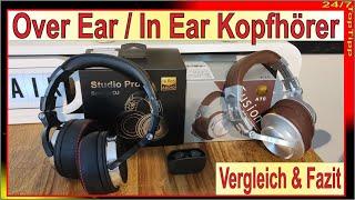 OneOdio Over Ear & JBL In Ear Kopfhörer [ Vergleich & Fazit ] Wireless Bluetooth & Kabel Reichweite