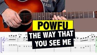 Powfu - The Way That You See Me // Easy Guitar Cover + TABS