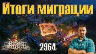 Итоги миграции "РУ КД 2964"  Rise of Kingdoms games