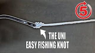 EASY FISHING KNOT! How to tie LINE TO HOOK (THE UNI) Gale Force Twins