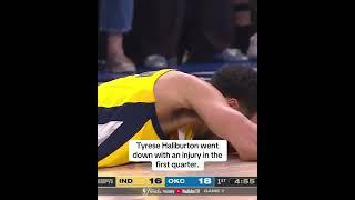 Tyrese Haliburton leaves Game 7 in the first quarter