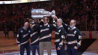 Ducks Legacy Night, Selanne, Giguere, Niedermayer, Pronger