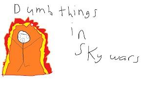 Dumb moments on Skywars Roblox