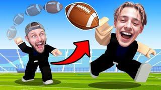 Playing Football with my SON in Roblox