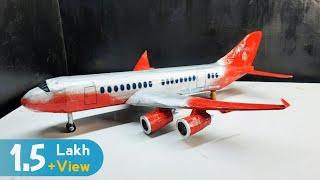 How to Make Airplane From Cardboard | Airplane Cardboard Model #cardboardcraft