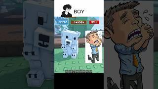GIRLS VS BOYS WITH PET IN GROW A GARDEN #roblox #growagarden