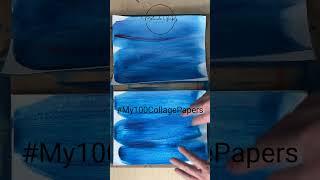 Have you ever seen what alcohol can do to acrylic paint? #My100CollagePapers Day 43