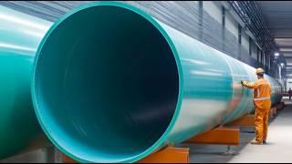 How Giant Plastic Pipes & Water Tanks Are Made. Plastic Tubing Extrusion & Plastic Products Making