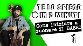 Come iniziare a suonare il basso - #telospiegoin5minuti 1