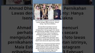Ahmad Dhani Unggah Foto Pernikahan Lawas dengan Maia Estianty: Nostalgia Masa Lalu