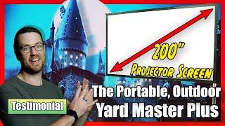 Elite Screens Yard Master Plus: Portable Projection Screen Solution