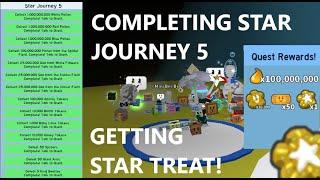 COMPLETING STAR JOURNEY 6 AND GETTING *STAR TREAT* FROM ONETT! | Roblox Bee Swarm Simulator