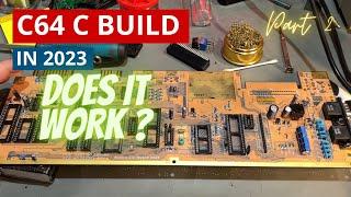 BLACK SCREEN! :-( Building a new Commodore C64C - Part 2 - Will it work ?