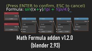 Math Formula addon v1.2.0 (blender 2.93)