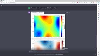 ChatGPT interpolates and creates a map with data from a climate table