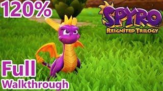 SPYRO REIGNITED TRILOGY 120% SPYRO THE DRAGON FULL WALKTHROUGH (No Commentary) Subtitles