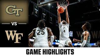 Georgia Tech vs. Wake Forest Game Highlights | 2024-25 ACC Men’s Basketball