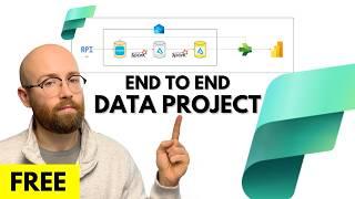 Azure Fabric End-To-End Data Engineering Project for Beginners (FREE Account) | Real Time Tutorial