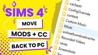 Moving your mods Step-by-Step: EASY