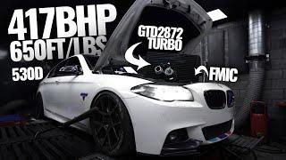 417BHP BMW 530D! N57N  BIG Turbo, Intercooler + Remap!