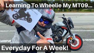 Learning How To Wheelie My MT-09 | Everyday For A Week | What I Learned...