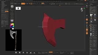 Как сделать топор в ZBrush