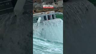 HUGE Mistake!! Pontoon Vs Roughs Waves! Boat Zone