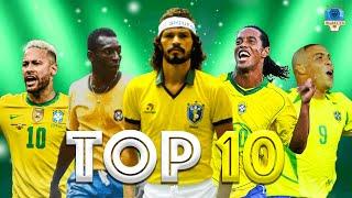 Top 10 Brazilian Legends ● Ronaldinho ● Socrates ● Neymar Jr. ● Pelé ● Ronaldo & More