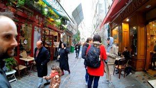 ⁴ᴷ Paris walking tour  Back streets and shopping streets of Le Marais, France 4K